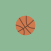 Animation of Basketball Spinning in the Air, Real Time and Slow Motion