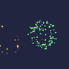 Fireworks Animation Made of Pixels, Loop