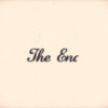 The End, Handwriting Animation in Old Movie Style, Retro Vintage